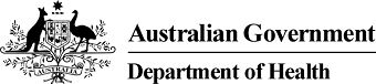 Australian Government Department of Health logo